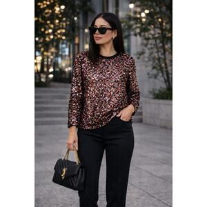 Alexander McQueen Sequin Embellished Shirt EUC